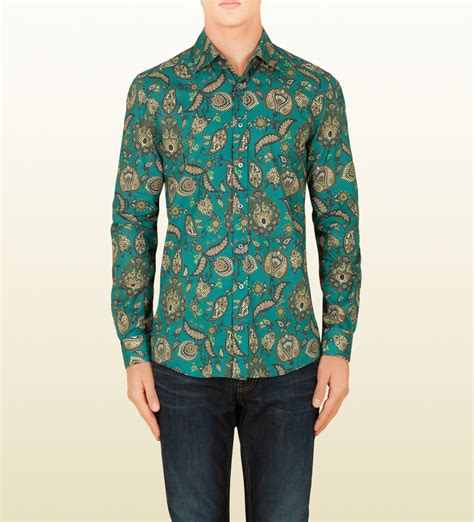 Gucci 2015 Paisley Print Shirt 